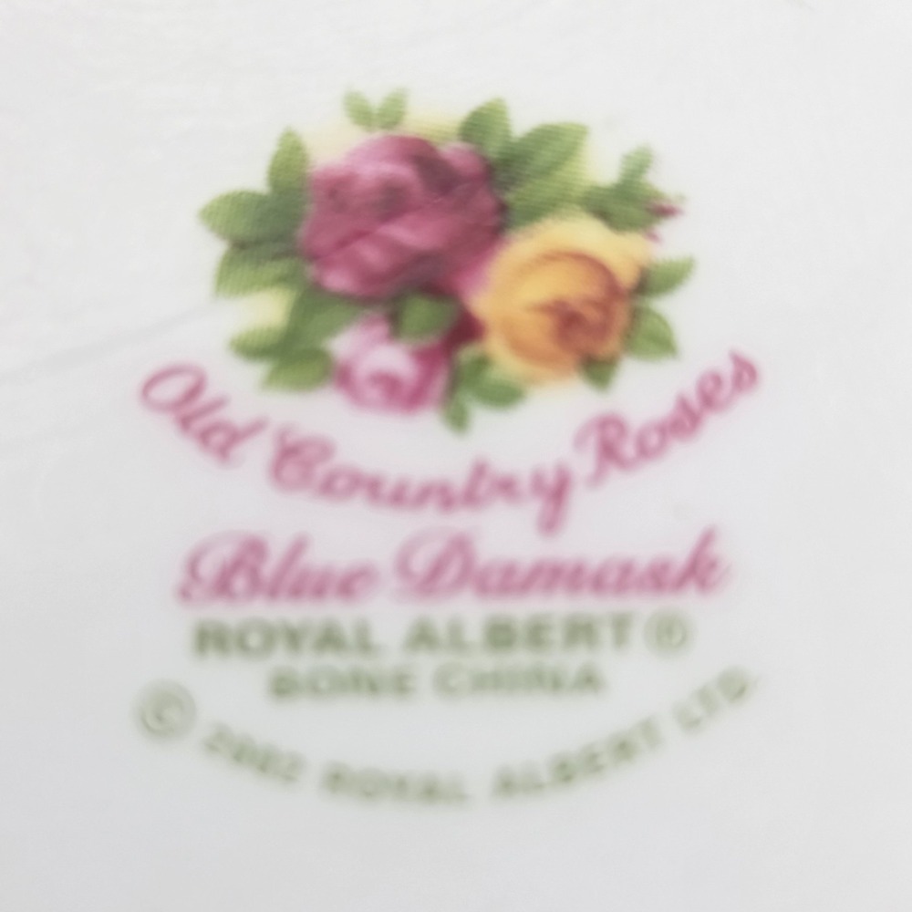 Royal Albert Old Country Roses Floral Blue Damask Bone China Tea Mug - Picture 6 of 6